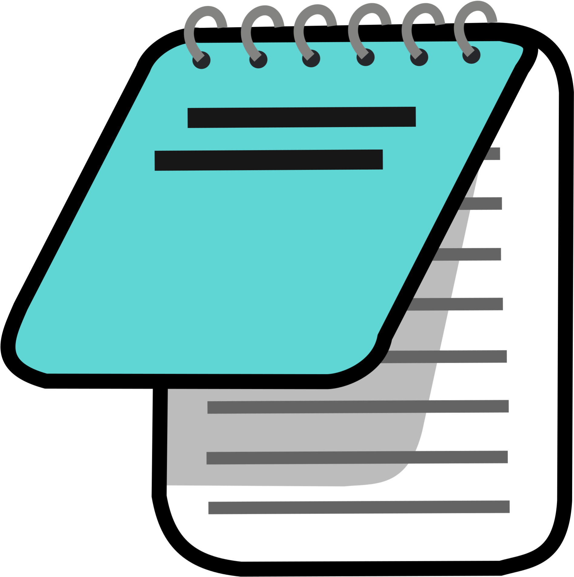 Professional Memo - Notepad Icon (2000x2000), Png Download