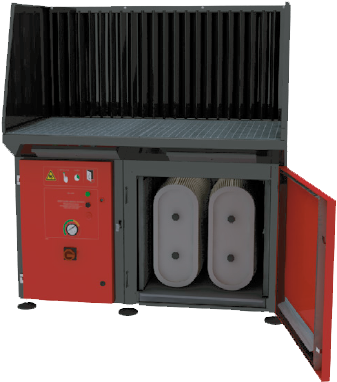 Downdraft Table - Table (387x416), Png Download