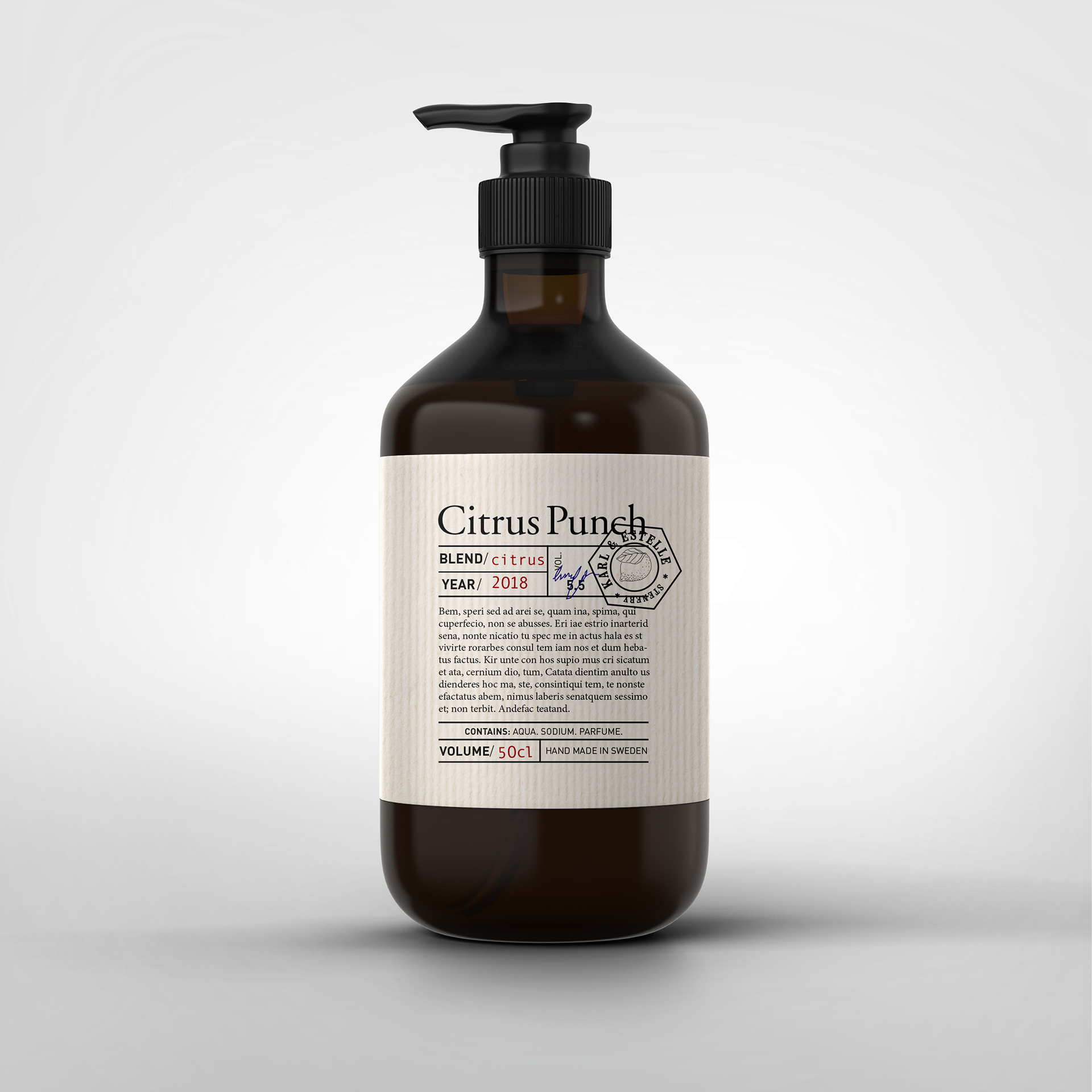 Packaging Design - Amber Bottle Mock Up (1920x1920), Png Download