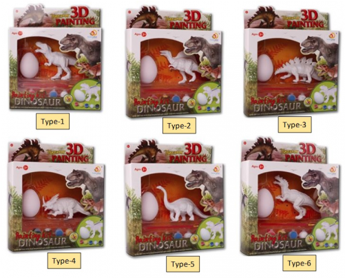 Kid Diy Dinosaur And Egg Painting Kit - Malování Dinosaur S Vejcem Ds25651665 (500x500), Png Download