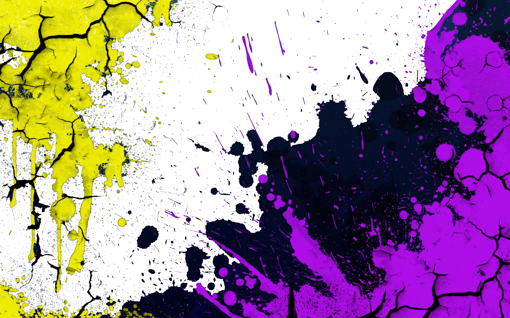 Splatters - Cool Abstract Wallpaper Backgrounds (1680x1050), Png Download