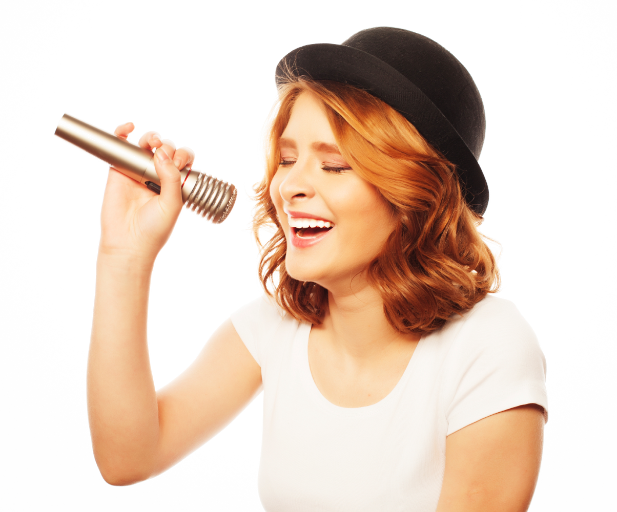 Singing Girl Transparent Background (1204x1000), Png Download