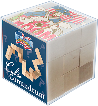 American Revolution Wooden Conundrum Puzzle - Rubik's Cube (432x432), Png Download
