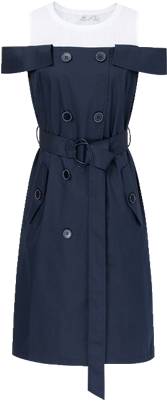 Black And White Dress - Dress (430x430), Png Download