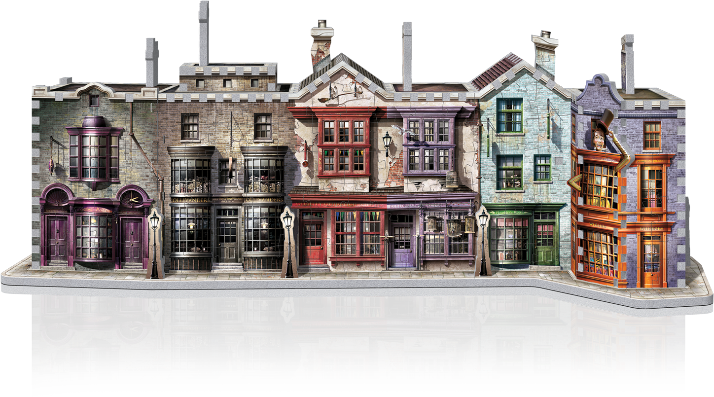 Going Through A Brick Wall Or Using Floo Powder To - Diagon Alley 3d Puzzle (1500x1500), Png Download