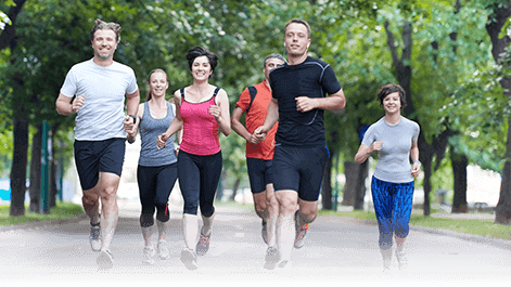 Best Bed For Me - Group Jogging (471x265), Png Download