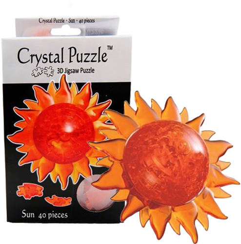 Bepuzzled Original 3d Crystal Puzzle - Sun (601x516), Png Download
