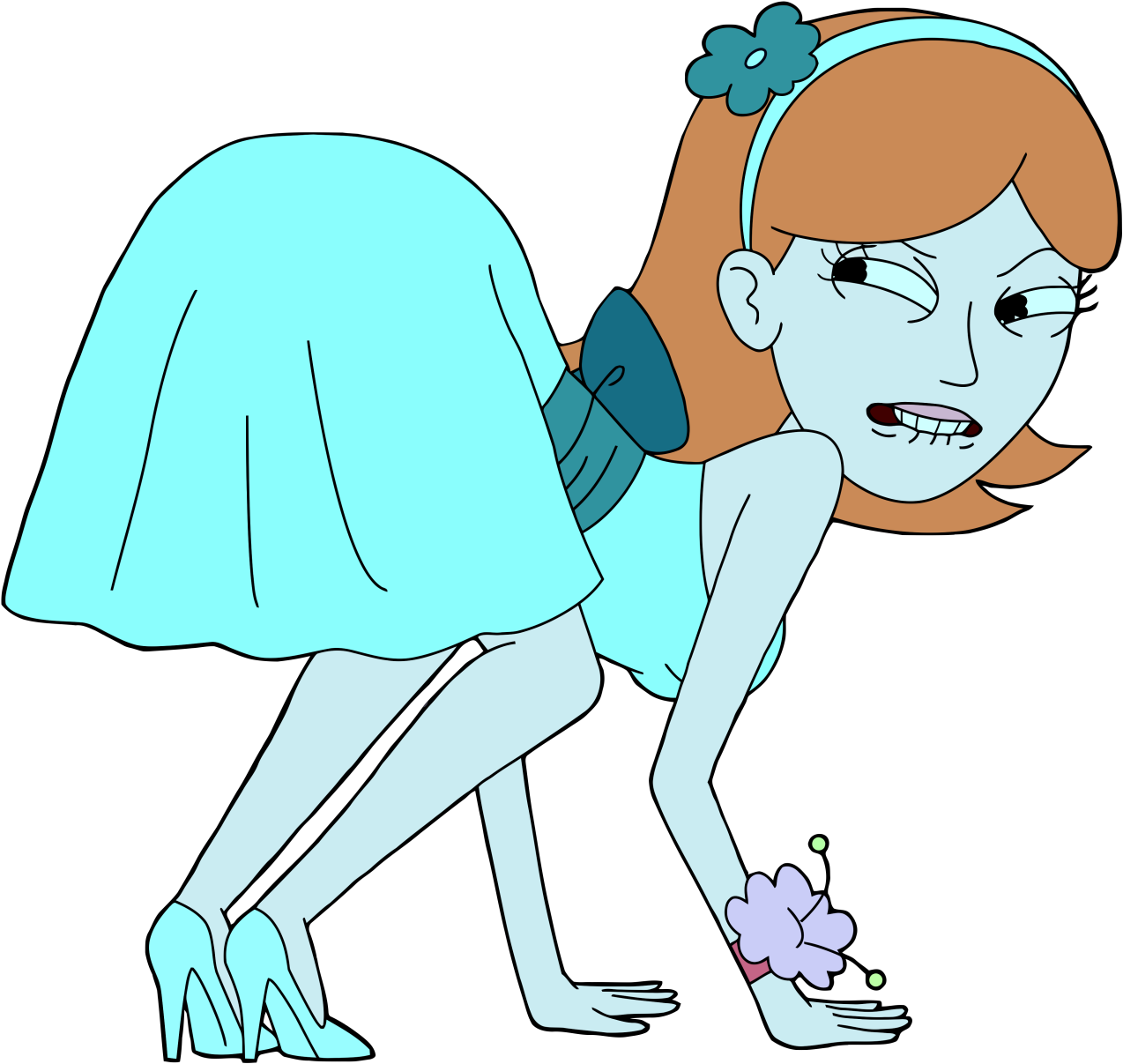 Jessica Get A Hold Of Yourself - Rick Y Morty Jessica (1280x1214), Png Download