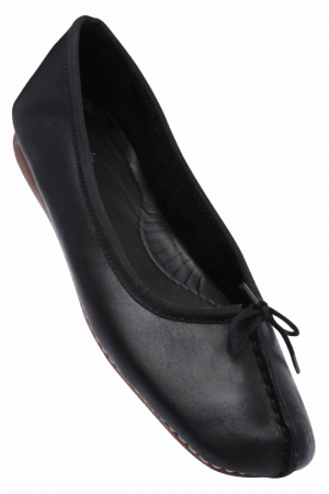 Clarks Womens Black Slipon Casual Ballerina Shoe - Dansko Men's Wayne Full Grain (300x450), Png Download