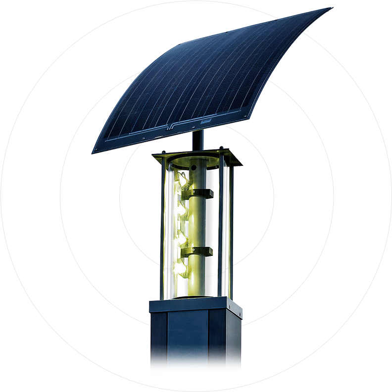 Flexible Attached Solar Panels For Ecolights Solar - Flexible Street Lighting (800x800), Png Download