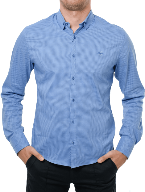 Free Png Blue Long Sleeve Shirt Png Images Transparent - Shirt (480x621), Png Download