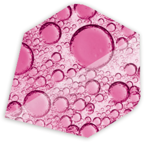 Unicorn Core .75 Pink Bubbles Flights (800x600), Png Download