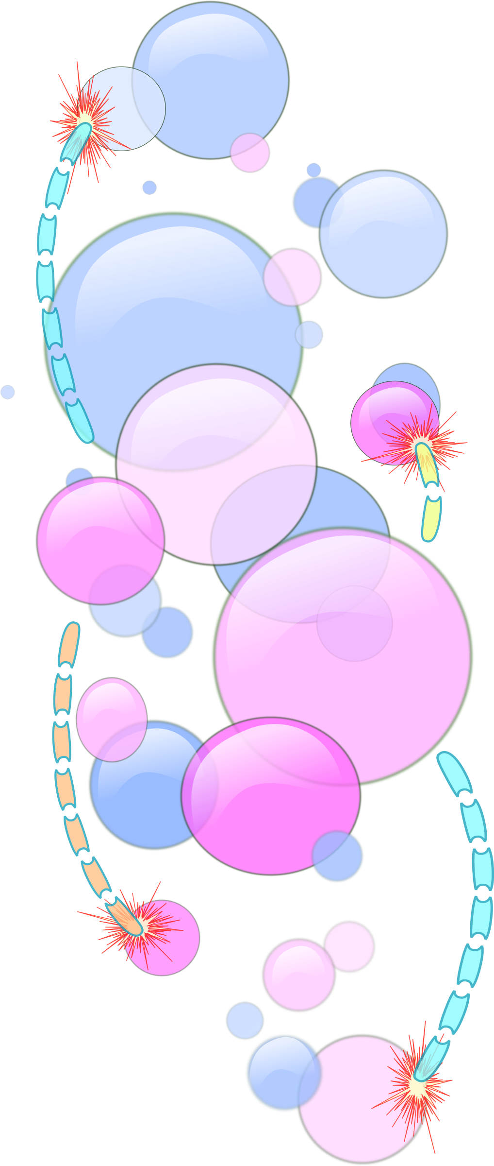 This Free Icons Png Design Of Bubbles And Worms (1018x2400), Png Download