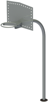 Click & Play Basketball Pole Training Model - Street Light (1024x614), Png Download