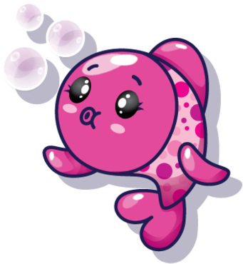 File - Bubbles - Pikmi Pop Bubbles The Gold Fish (480x480), Png Download