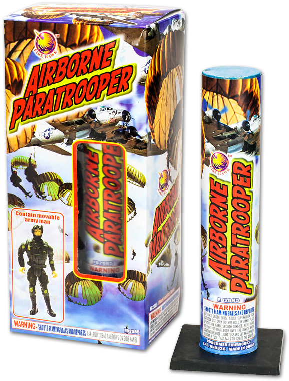 Airborne Paratrooper - Paratrooper Firework (800x800), Png Download