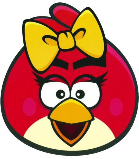 Angry Bird Red Girl - Angry Bird Girl (487x541), Png Download