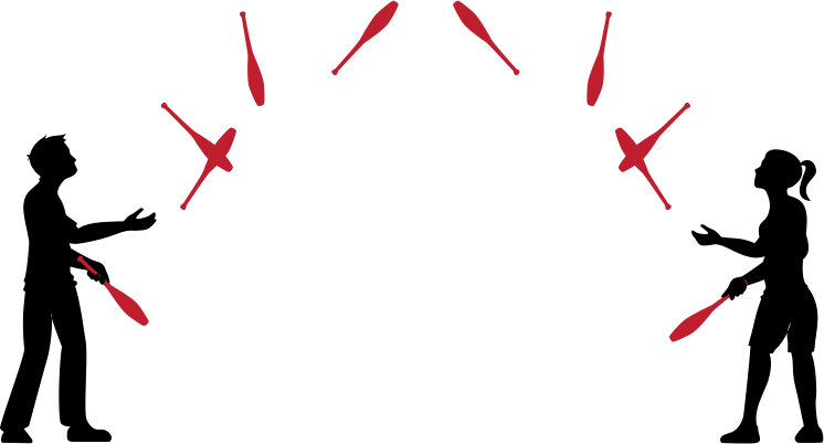 Juggling Png (746x402), Png Download