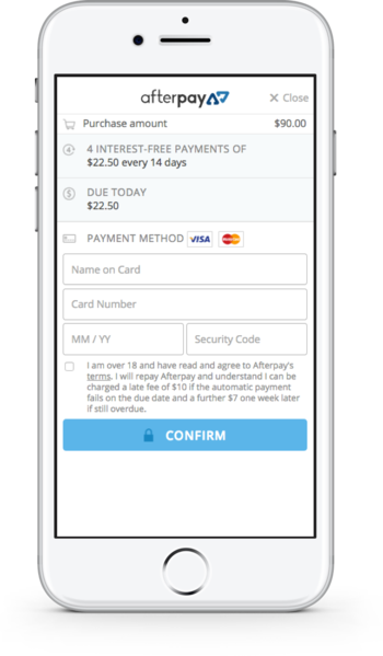 No Lengthy Process Or Wait Times - Afterpay (350x599), Png Download