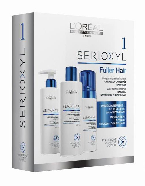 L'oreal Professionnel Serioxyl 1 Kit Natural Hair Shampoo - Serioxyl L Oreal Reviews (700x800), Png Download