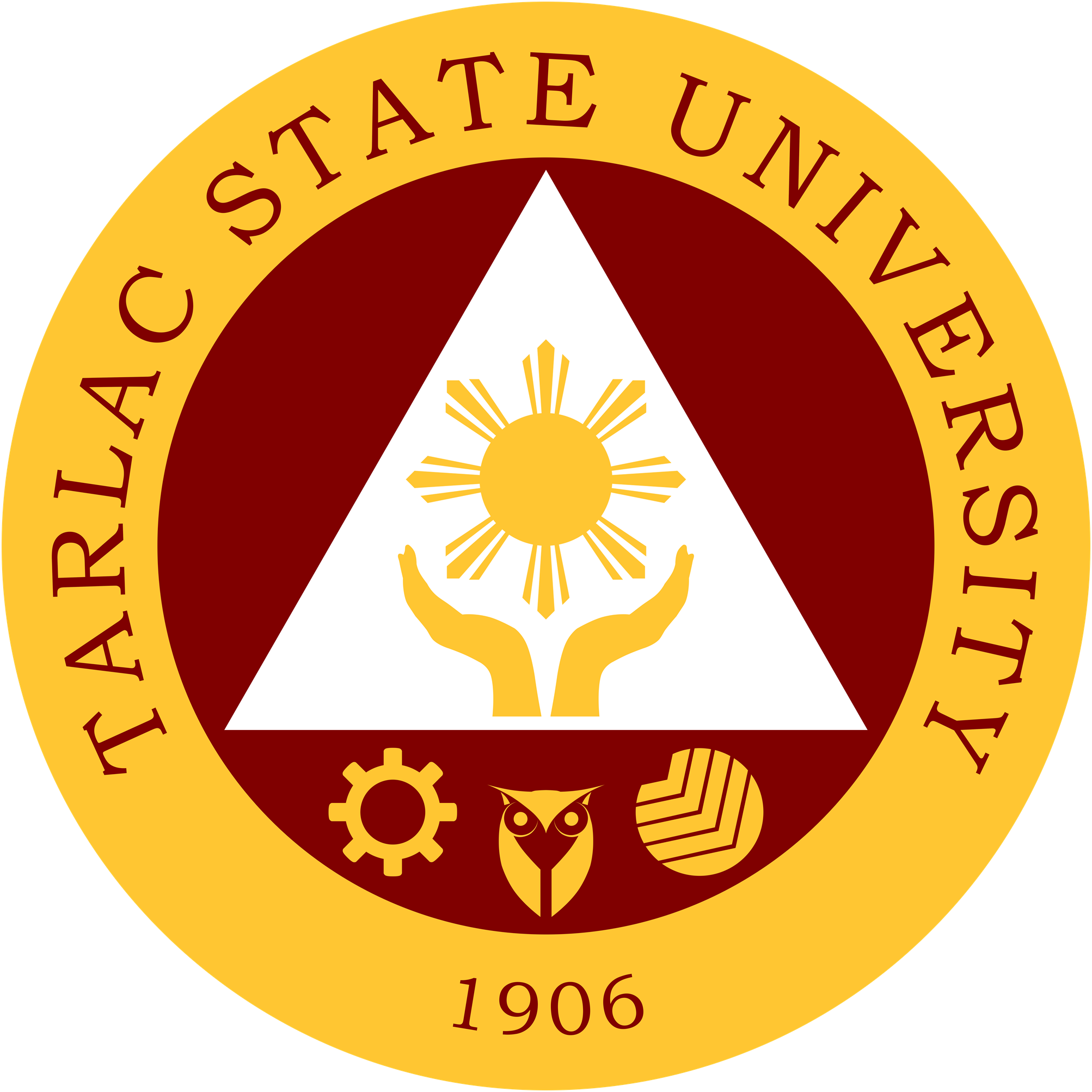 Colored - Tarlac State University Logo (2006x2006), Png Download