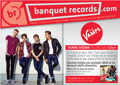 The Vamps / Signing Session Thursday 10th July At Banquet - Vamps - Somebody To You [ep] (420x420), Png Download
