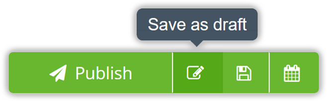 This Feature Allows Cloud Comm Authors To Start A New - Save As Draft Icon (670x202), Png Download