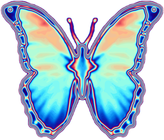 Share This Image - Kupu Warna Kupu Kartun Png (600x600), Png Download