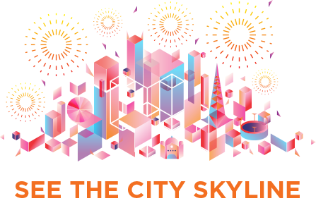 See The City Skyline - Cmo Club (447x312), Png Download