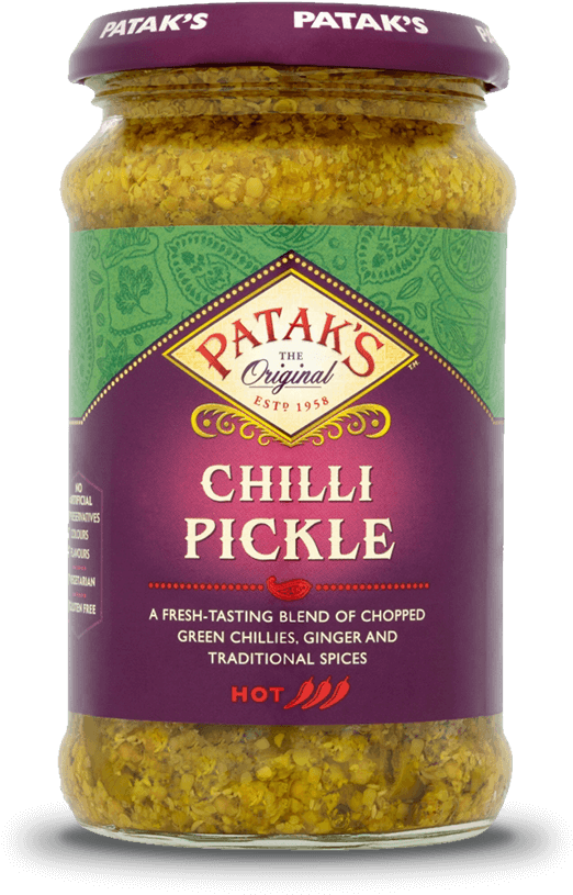 A Fresh-tasting Blend Of Chopped Green Chillies, Ginger - Pataks Chilli Pickle (541x819), Png Download