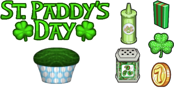 Paddy's Day - Papa's Cupcakeria Paddys Day (583x301), Png Download