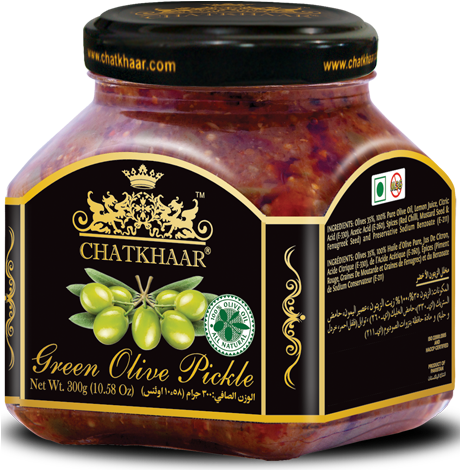 Green Olive Pickle In Olive Oil - Olive Oil Pickle (459x495), Png Download