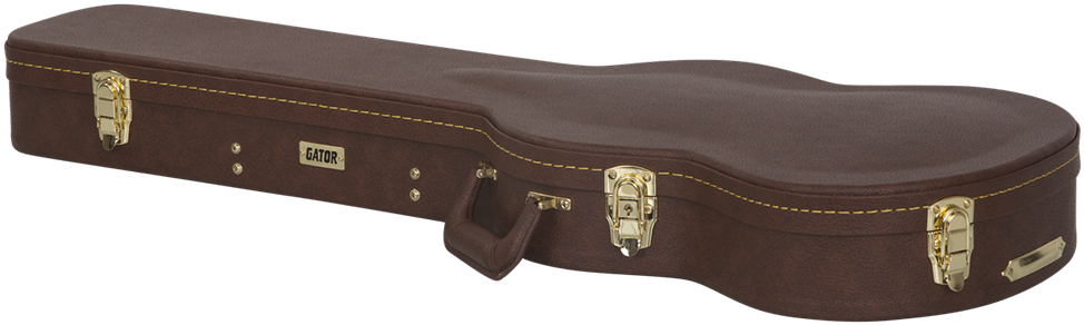 Gator Cases Gibson Sg® Guitar Deluxe Wood Case, Brown - Guitar (1000x1000), Png Download