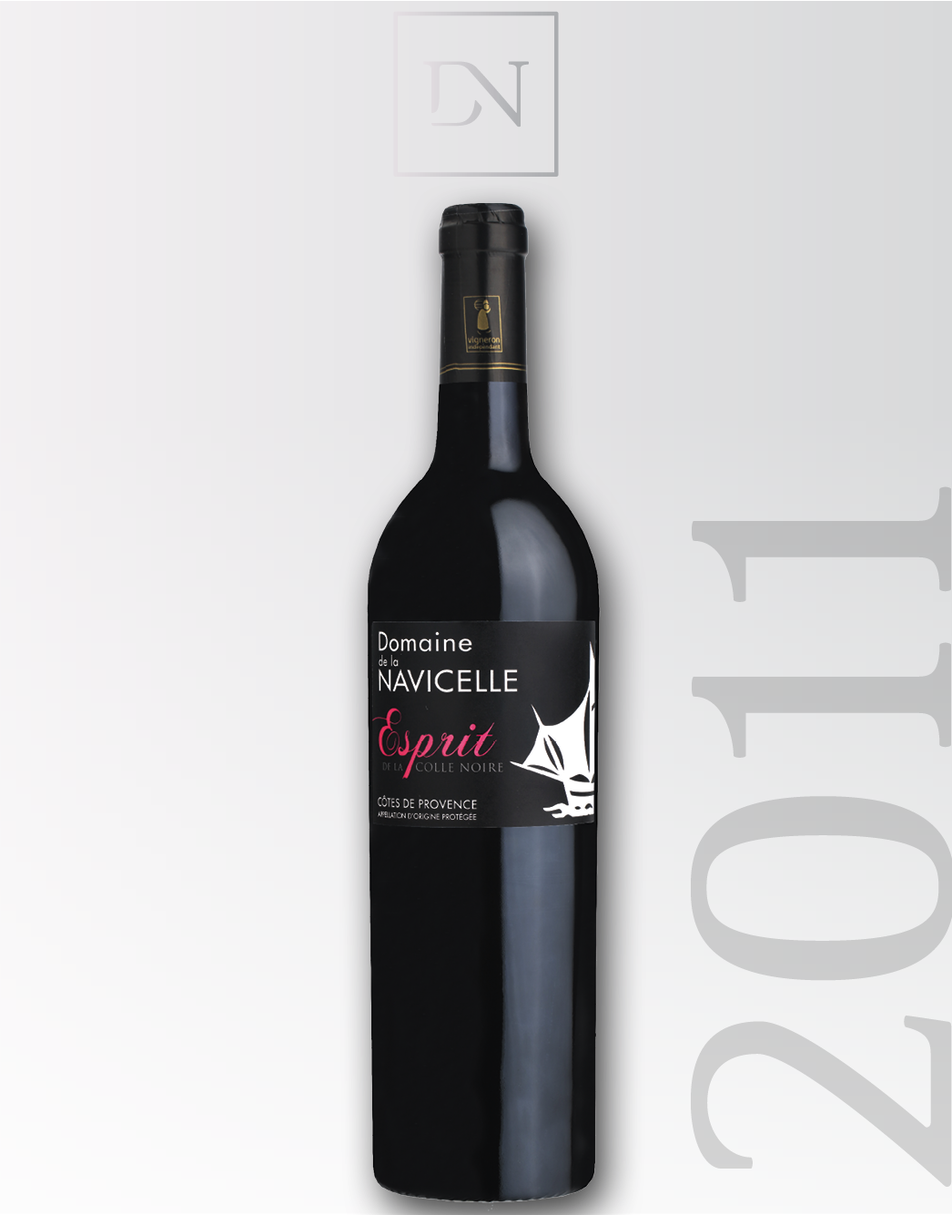 Vins Navicelle Esprit Rouge - Red 2014 (1046x1334), Png Download