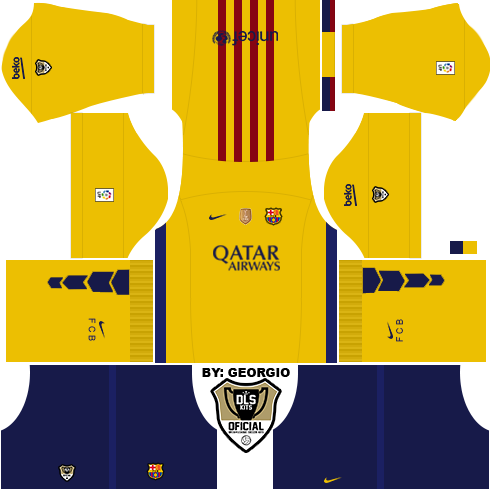 Logo & Kits Dream League Soccer 2016/17 - Dream League Soccer Kit Do Barcelona (490x490), Png Download