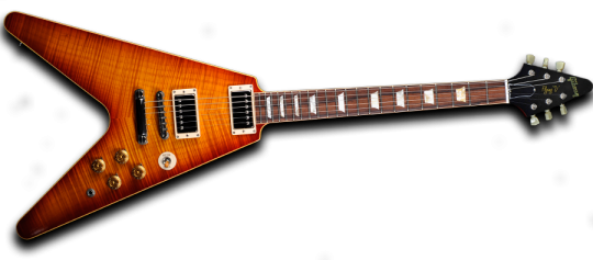 Kantor's Gibson '1959 Les Paul' Flying V Prototype - Gibson Les Paul Standard Sunburst 2011 (s520) (540x237), Png Download