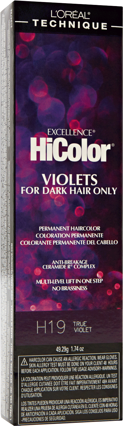 L'oreal H20 Red Violet Permanent Hair Color By Excellence - Deep Violet Hair Color Loreal (1500x1500), Png Download
