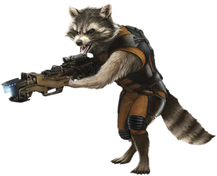 Png Rocket - Guardians Of The Galaxy Rocket Magnet (752x1063), Png Download