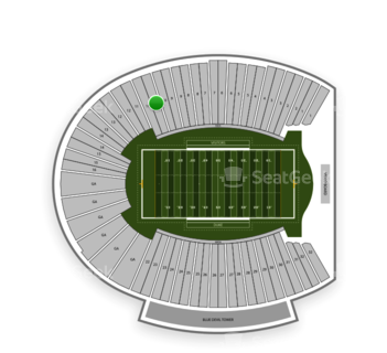 Duke Blue Devils Football At Wallace Wade Stadium Section - Wallace Wade Stadium (350x350), Png Download
