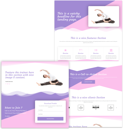 Free Yoga Landing Page Template - Motor Learning: A Review And Directions For Research (522x547), Png Download