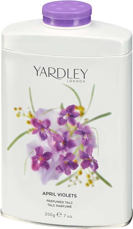 Violet Talc - Yardley April Violet Perfumed Talc 200g Powder (800x800), Png Download