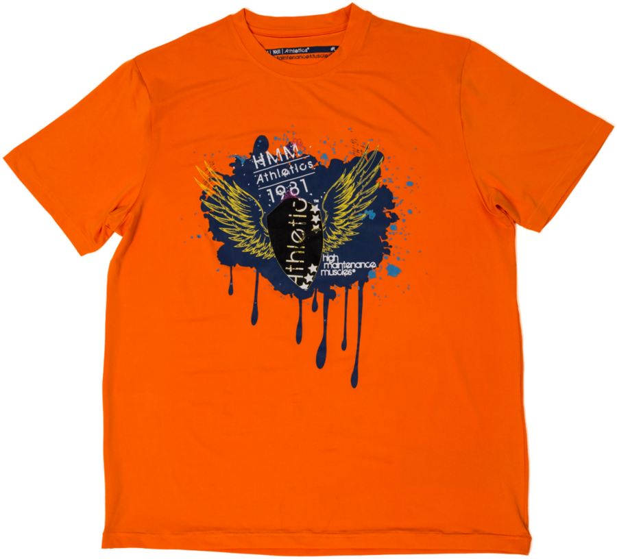 Paint Splatter S/s Top - Active Shirt (1024x901), Png Download