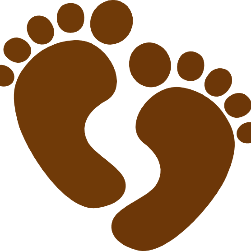 Feet Clipart Mountain Clipart - Baby Feet Clipart Png (1024x1024), Png Download
