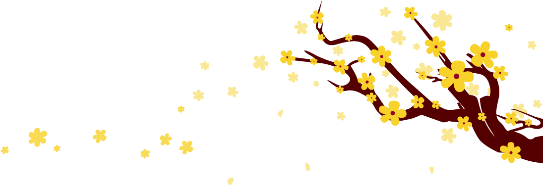 Chinese New Year Tree Png - Happy Chinese New Year Png (1140x412), Png Download
