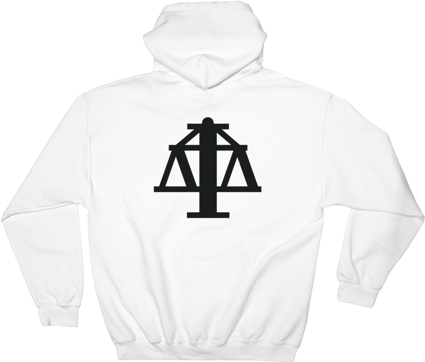Justice Scales Hoodie Back Print - Death (1000x1000), Png Download