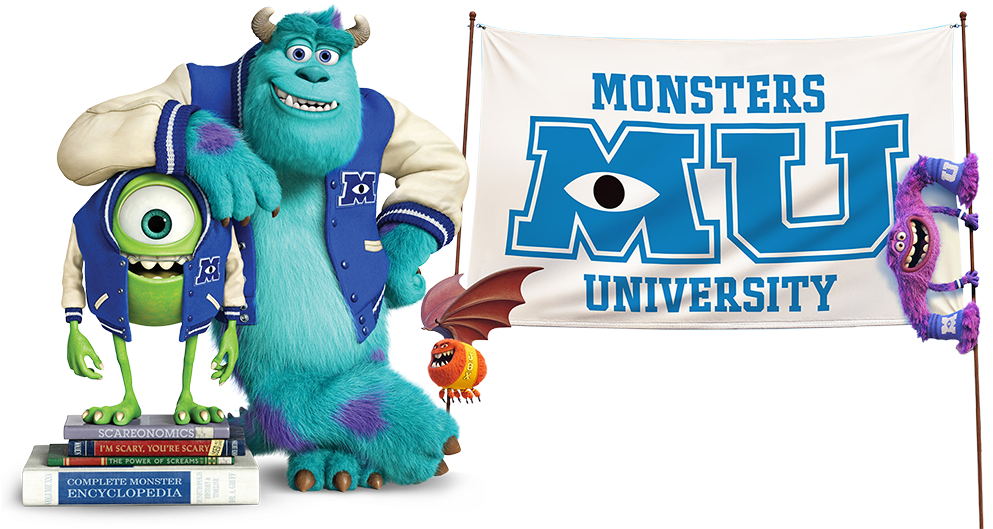 Monsters University Clearart Image - Mike Y Sulley En Monsters University (1000x562), Png Download