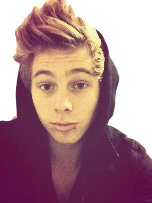 Ashton Irwin Transpare - Luke Hemmings Lip Piercing (500x667), Png Download