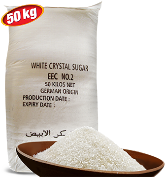 White Crystal Sugar 50kg - Sugar (400x378), Png Download