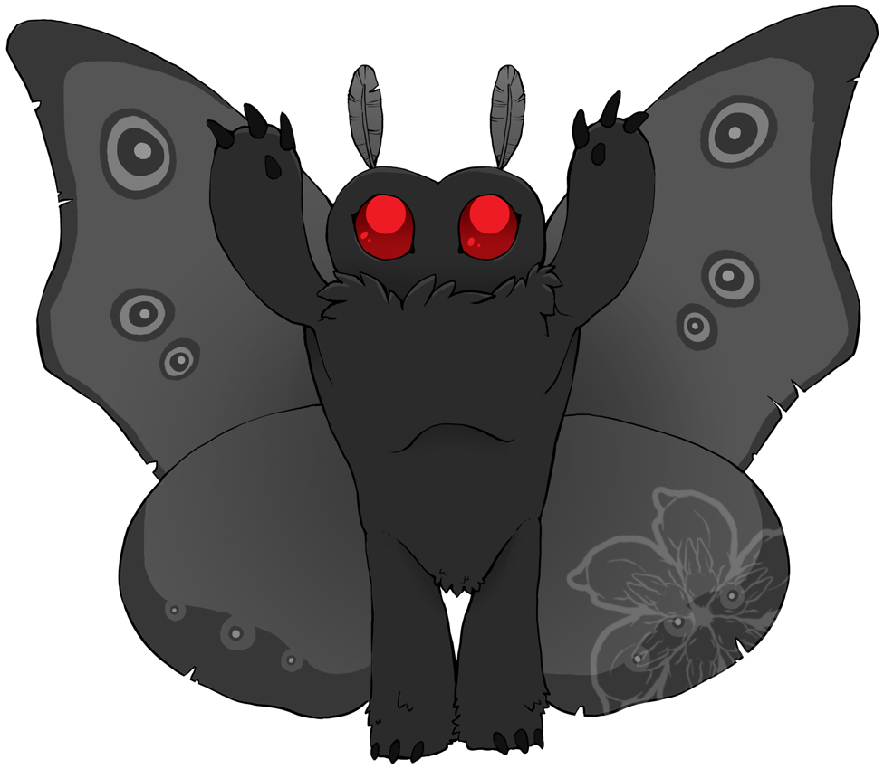Mothman - Chibi Mothman (1000x872), Png Download