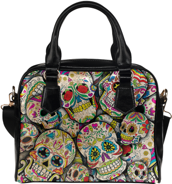 Sugar Skull Collage Note Cards (500x500), Png Download